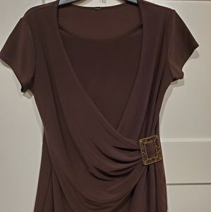 Crossover Top with Buckle